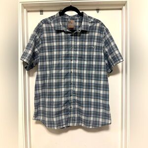 5.11 Tactical Wyatt - size L Gray Plaid - Snap Buttons Lightweight